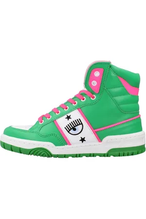 Chiara Ferragni Femme, Chaussures, Vert, Taille: 38 EU Baskets à Lacets