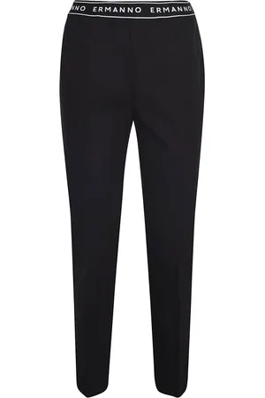 ERMANNO SCERVINO Femme, Pantalons, Noir, Taille: 38 FR Pantalon Slim-fit