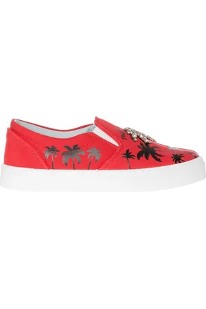 Chiara Ferragni Femme, Chaussures, Rouge, Taille: 37 EU Mocassins rouges en toile à enfiler