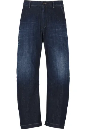 Dsquared2 Homme, Jeans, Bleu, Taille: L Jean Bleu Cinq Poches à Effet Délavé