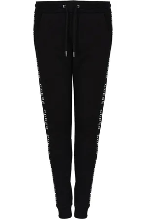 Guess Femme, Pantalons, Noir, Taille: 40 FR Pantalon de survêtement Slim Fit