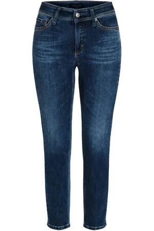Cambio Femme, Jeans, Bleu, Taille: 40 FR Pantalon en denim coupe slim