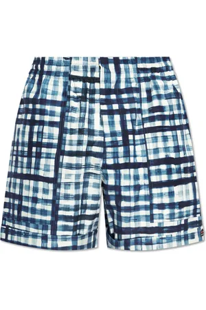 Bottega Veneta Homme, Shorts, Bleu, Taille: S Short à motif écossais
