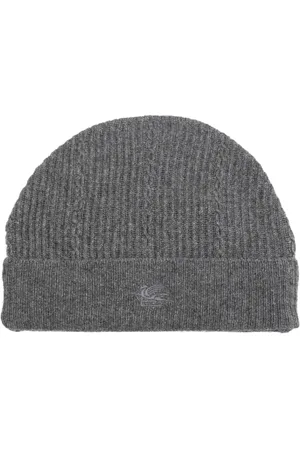 Etro Femme, Accessoires, Gris, Taille: ONE Size Bonnet avec Logo Brodé