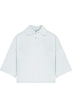 Bottega Veneta Femme, Blouses et Chemises, Bleu, Taille: 36 FR Polo en coton