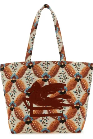 Etro Femme, Sacs, Multicolore, Taille: ONE Size Sac Shopping Trotteur Souple Moyen en Toile Brodé