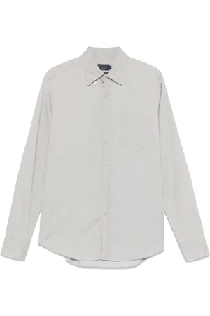 Paul & Shark Homme, Chemises, Gris, Taille: L Chemise en Denim 100% Coton Design Élégant