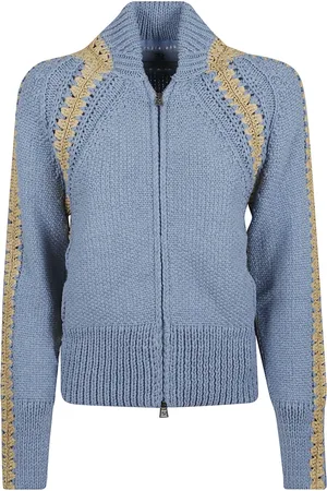 ERMANNO SCERVINO Femme, Pulls, Bleu, Taille: 38 FR Veste