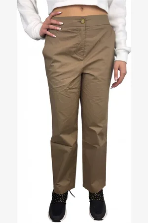 Kaos Femme, Pantalons, Brun, Taille: 42 FR Pantalon en coton avec poches arrière