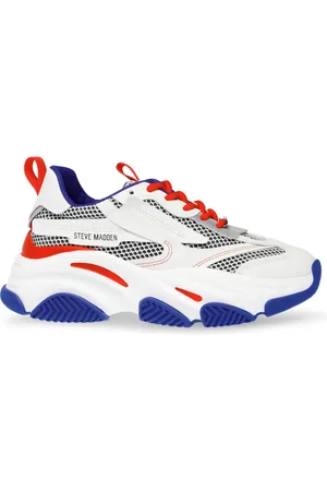 Steve Madden Femme, Chaussures, Multicolore, Taille: 37 1/2 EU Baskets Basses à Lacets Multicolores