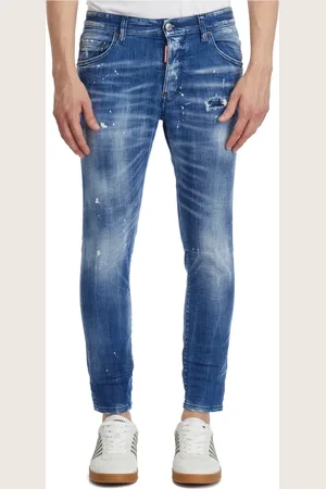 Dsquared2 Homme, Jeans, Bleu, Taille: L Pantalon de Skateur en Denim