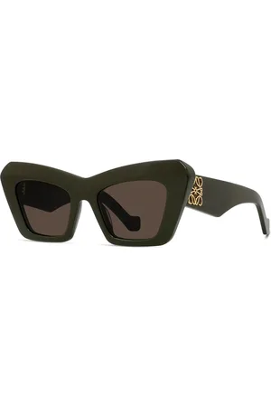Loewe Femme, Accessoires, Vert, Taille: ONE Size Lunettes de soleil œil-de-chat