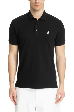 Moschino Homme, Tops, Noir, Taille: L Polo Uni avec 3 Boutons
