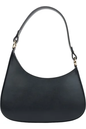 Estro Femme, Sacs, Noir, Taille: ONE Size Sac à bandoulière noir pour femmes en cuir véritable italien