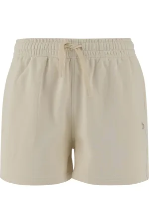 Maison Kitsuné Femme, Shorts, , Taille: 40 FR Shorts en Coton à Taille Élastique Ivoire