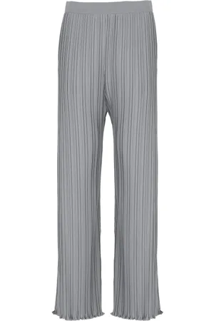 Lanvin Femme, Pantalons, Gris, Taille: 40 FR Pantalon Plissé