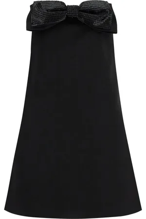Self-Portrait Femme, Robes, Noir, Taille: 38 FR Mini-robe bustier ornée d`un