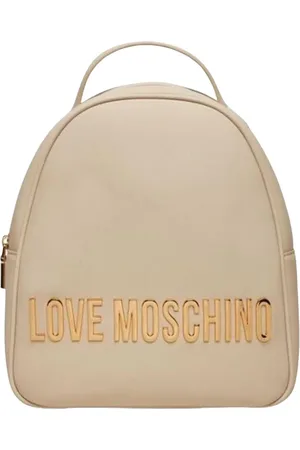 Moschino Femme, Sacs, Blanc, Taille: ONE Size Sac à dos élégant en PU