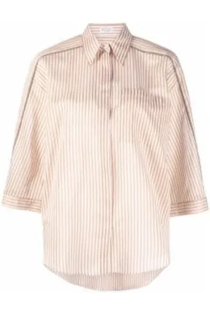 Brunello Cucinelli Femme, Blouses et Chemises, , Taille: 38 FR Chemise à Rayures
