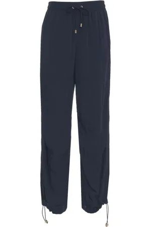 Liu Jo Femme, Pantalons, Bleu, Taille: 36 FR Joggers Bleus avec Taille Élastique