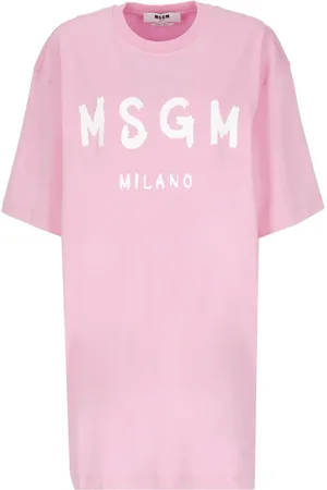 Msgm Femme, Robes, Rose, Taille: 40 FR Short Robes