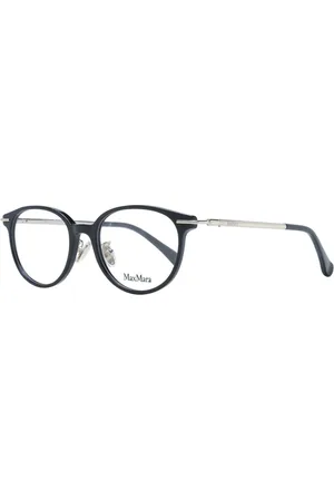 Max Mara Femme, Accessoires, Noir, Taille: ONE Size Montures optiques rondes en plastique