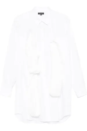 Comme des Garçons Homme, Chemises, Blanc, Taille: M Chemise en Popeline de Coton Coupe Décontractée