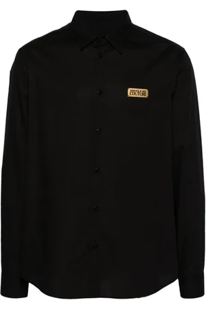 VERSACE Homme, Chemises, Noir, Taille: 2XL Collection de Jeans Élégants