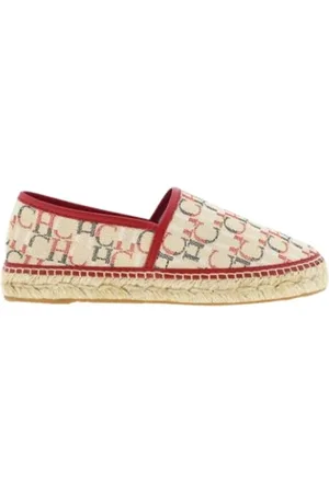 Carolina Herrera Femme, Chaussures, Multicolore, Taille: 38 EU Espadrilles en Toile à Initiales