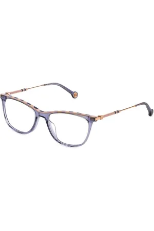 Carolina Herrera Femme, Accessoires, Gris, Taille: ONE Size Lunettes à monture grise en acétate et métal