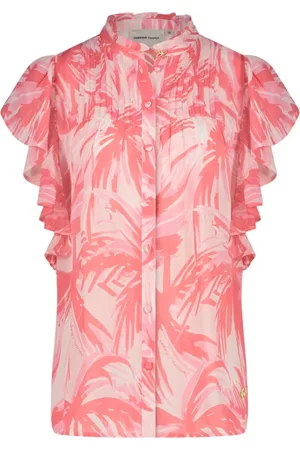 Fabienne Chapot Femme, Blouses et Chemises, Rose, Taille: 38 FR Blouse Volumineuse à Manches Papillon