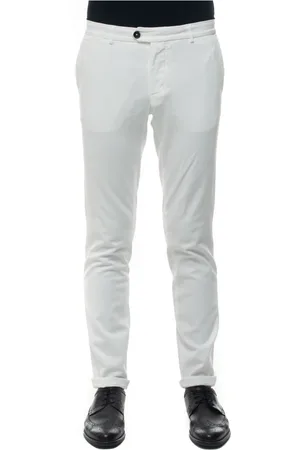 FAY Homme, Pantalons, Blanc, Taille: XL Chinos