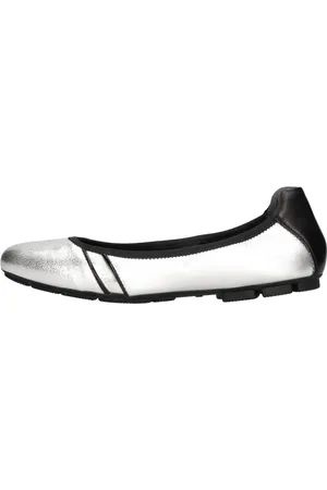 Hogan Femme, Chaussures, Gris, Taille: 36 EU Chaussures plates Argent
