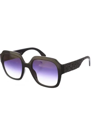 Longchamp Femme, Accessoires, Noir, Taille: ONE Size Lunettes de soleil ovales en acétate