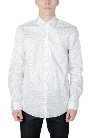 Calvin Klein Homme, Chemises, Blanc, Taille: XL Chemise Twill à Manches Longues