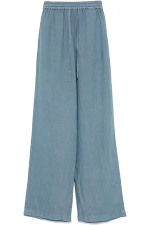 FAY Femme, Pantalons, Bleu, Taille: W29 Pantalon Large