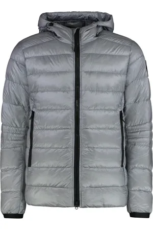 Canada Goose Homme, Vestes, Gris, Taille: M Veste en duvet Black Label avec capuche
