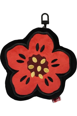 Kenzo Homme, Accessoires, Noir, Taille: ONE Size Porte-cartes en cuir avec broderie