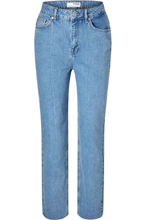 SELECTED Femme, Jeans, Bleu, Taille: W29 Gilet en jean taille haute coupe droite