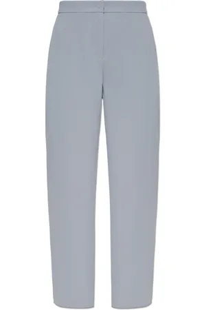Emporio Armani Femme, Pantalons, Gris, Taille: 38 FR Pantalon à jambes légèrement fuselées