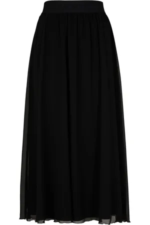 JOOP! Femme, Jupes, Noir, Taille: 40 FR Jupe noire en mousseline avec taille élastique