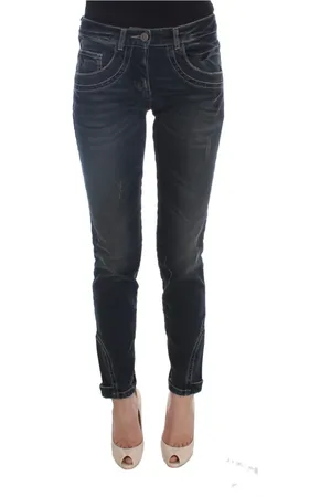 ERMANNO SCERVINO Femme, Jeans, Bleu, Taille: 36 FR Jean Italien Coupe Slim Bleu