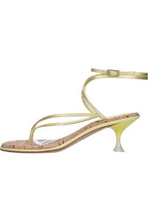 3Juin Femme, Chaussures, Jaune, Taille: 40 EU Sandales Jaunes
