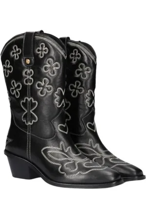 Fabienne Chapot Femme, Chaussures, Noir, Taille: 38 EU Bottes de cowboy style western