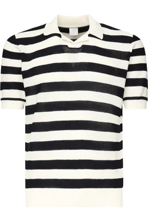 ELEVENTY Homme, Tops, Blanc, Taille: L Polo rayé