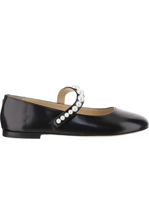 Mach & Mach Femme, Chaussures, Noir, Taille: 40 EU Ballerines en cuir noir