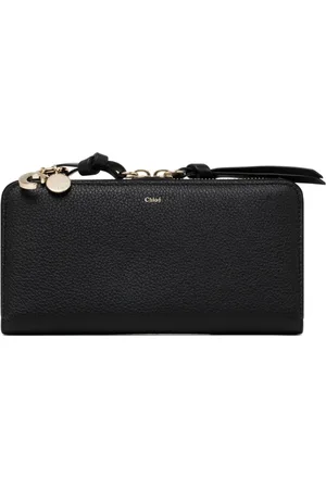 Chloé Femme, Accessoires, Noir, Taille: ONE Size Portefeuille Long Noir Alphabet