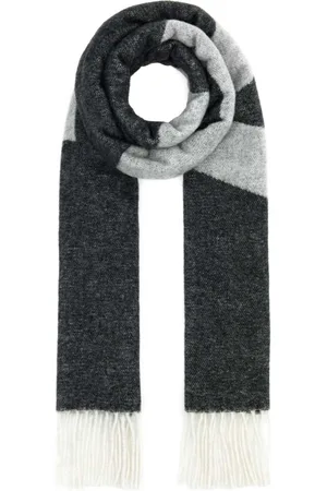 A.P.C. Femme, Accessoires, Gris, Taille: ONE Size Écharpe Malo Gris Foncé en Laine Mélangée