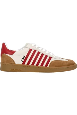 Dsquared2 Homme, Chaussures, Multicolore, Taille: 41 EU Baskets en cuir bout rond