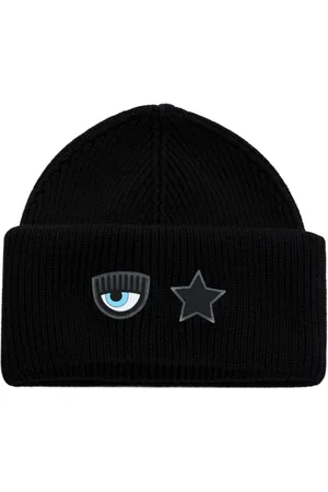 Chiara Ferragni Femme, Accessoires, Noir, Taille: ONE Size Berretto eyestar